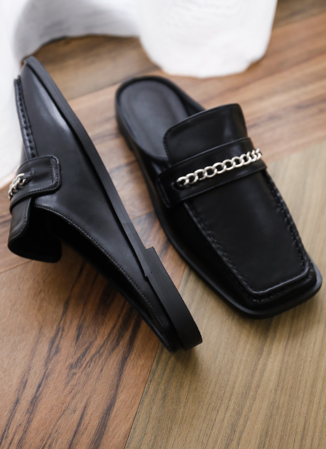 SH0254梵西鏈條穆勒鞋(兩色)