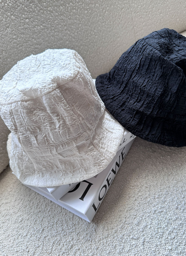 BS純色壓紋漁夫帽(兩色)