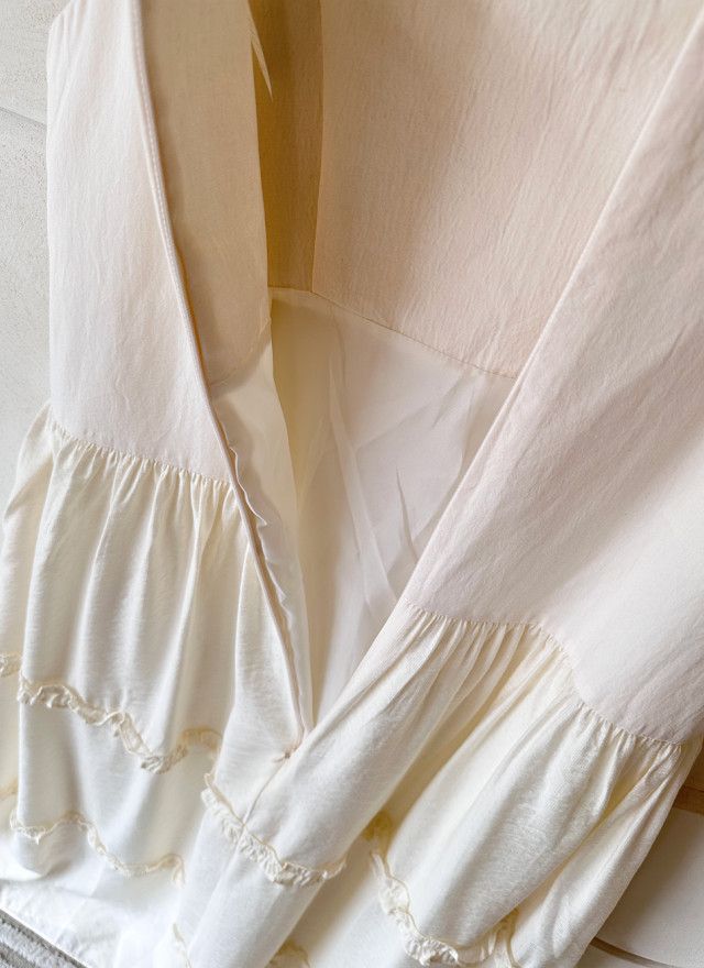 BS蕾諾層襬吊帶洋裝