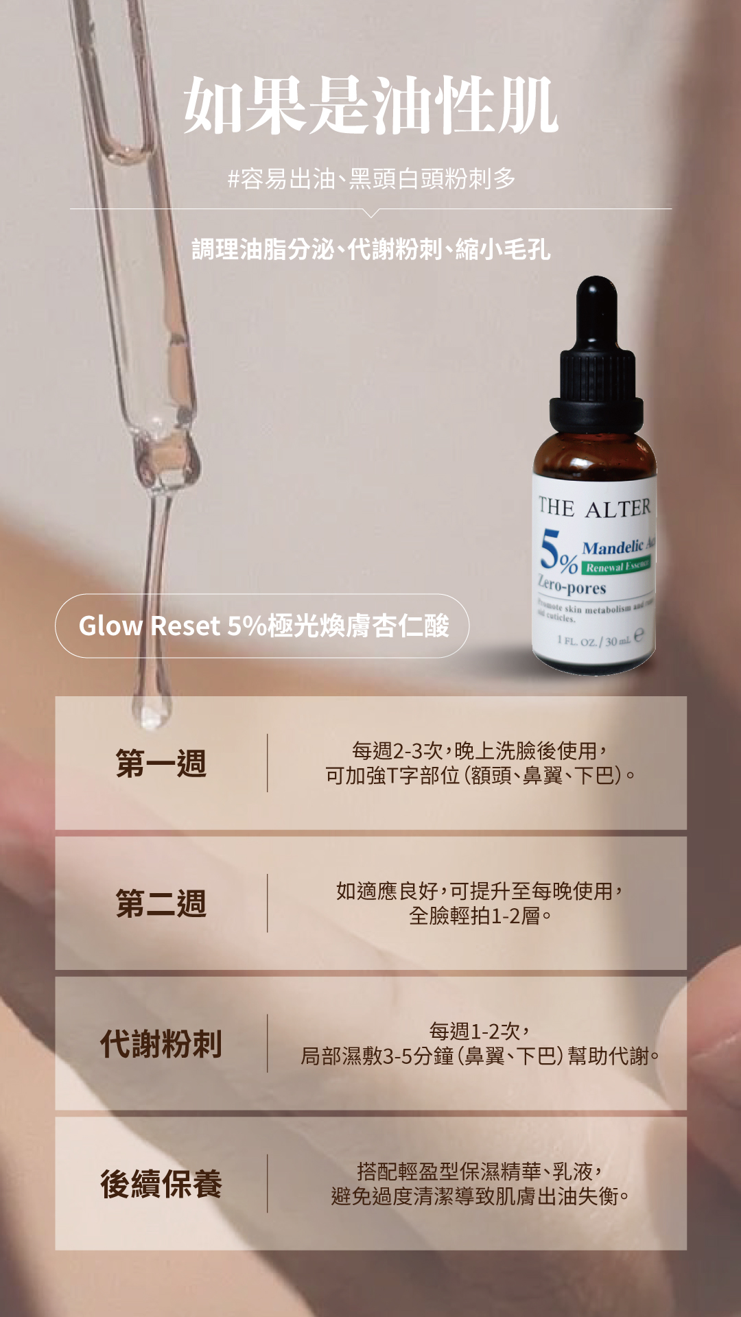 5%杏仁酸煥膚精華-三瓶