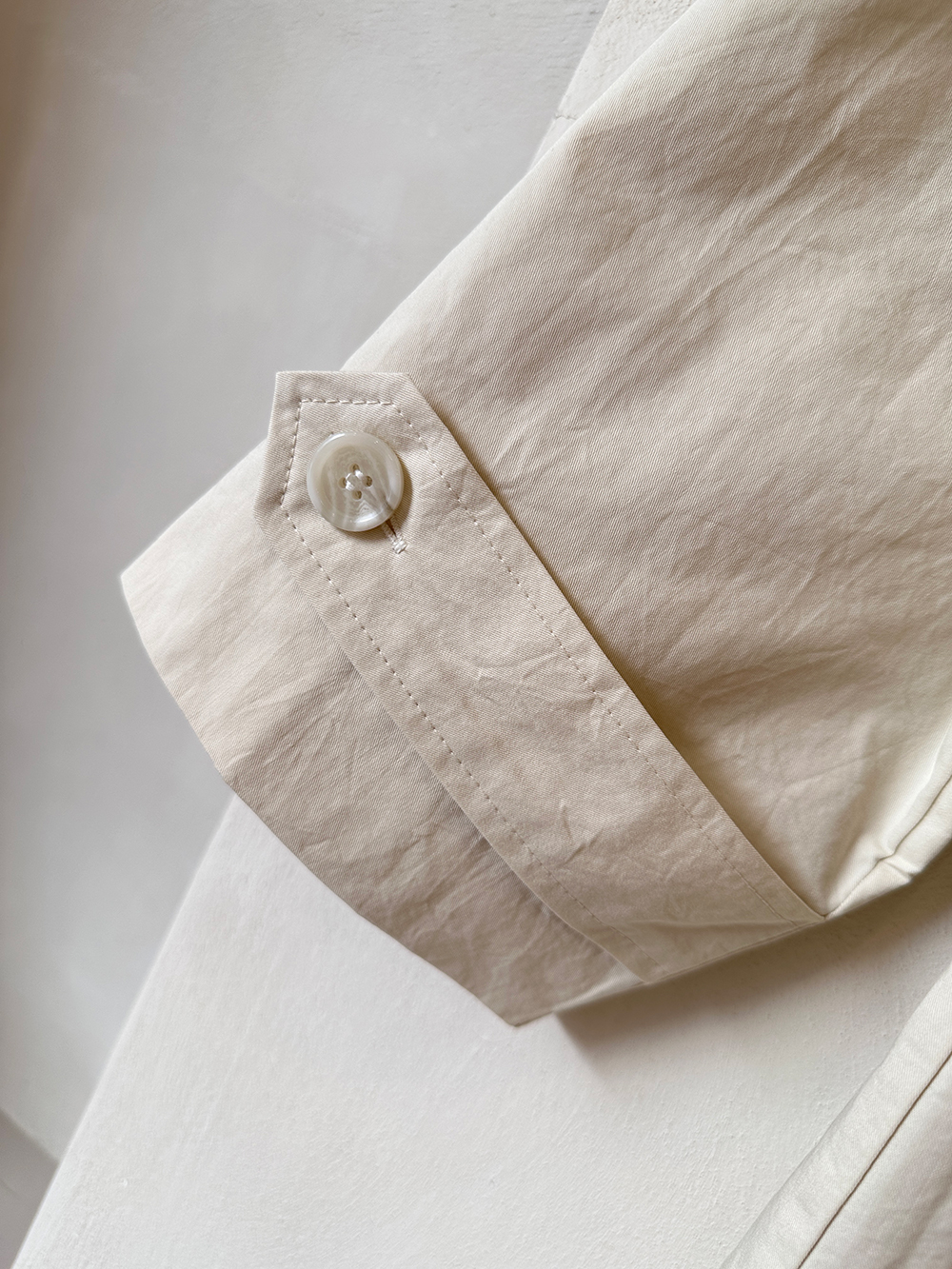 BS奶油傘狀風衣外套(兩色)