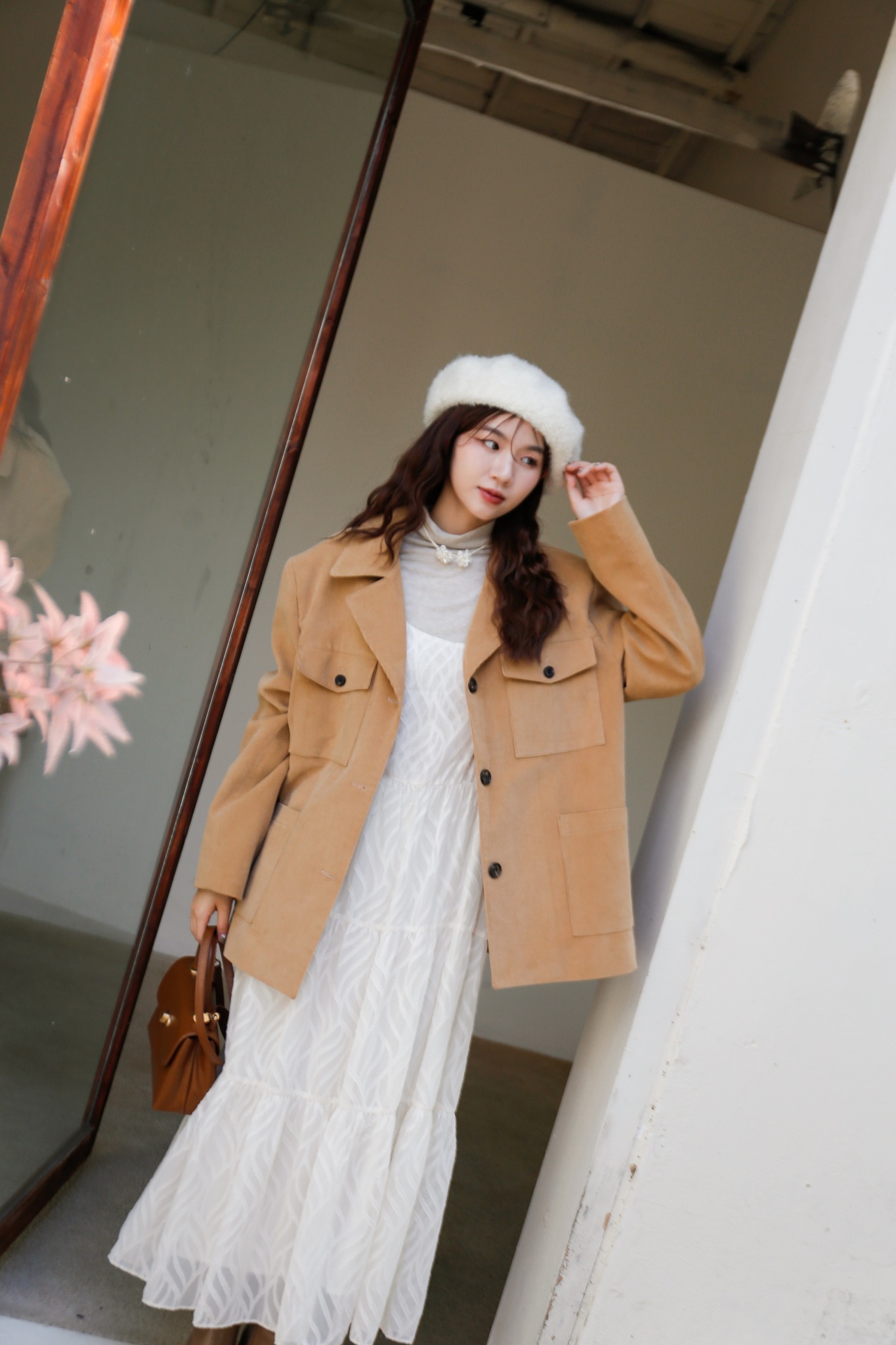 BS麥比絨面西裝外套