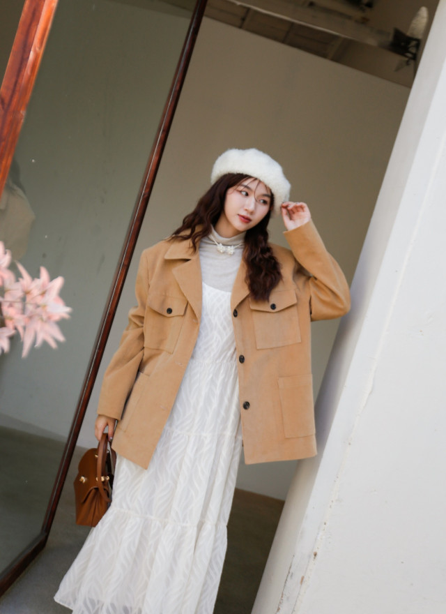 BS麥比絨面西裝外套