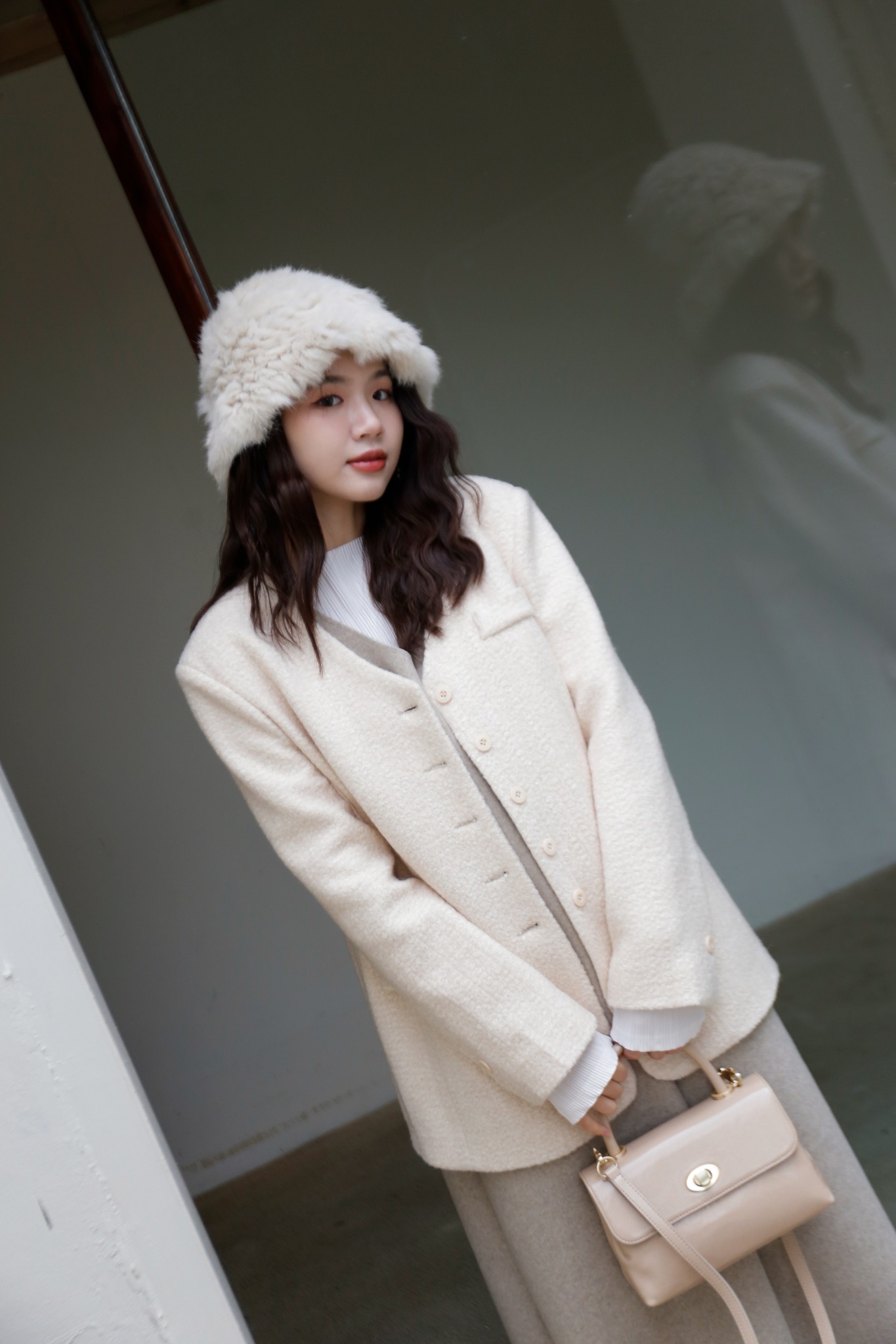 BS麗珍小釦羊毛外套