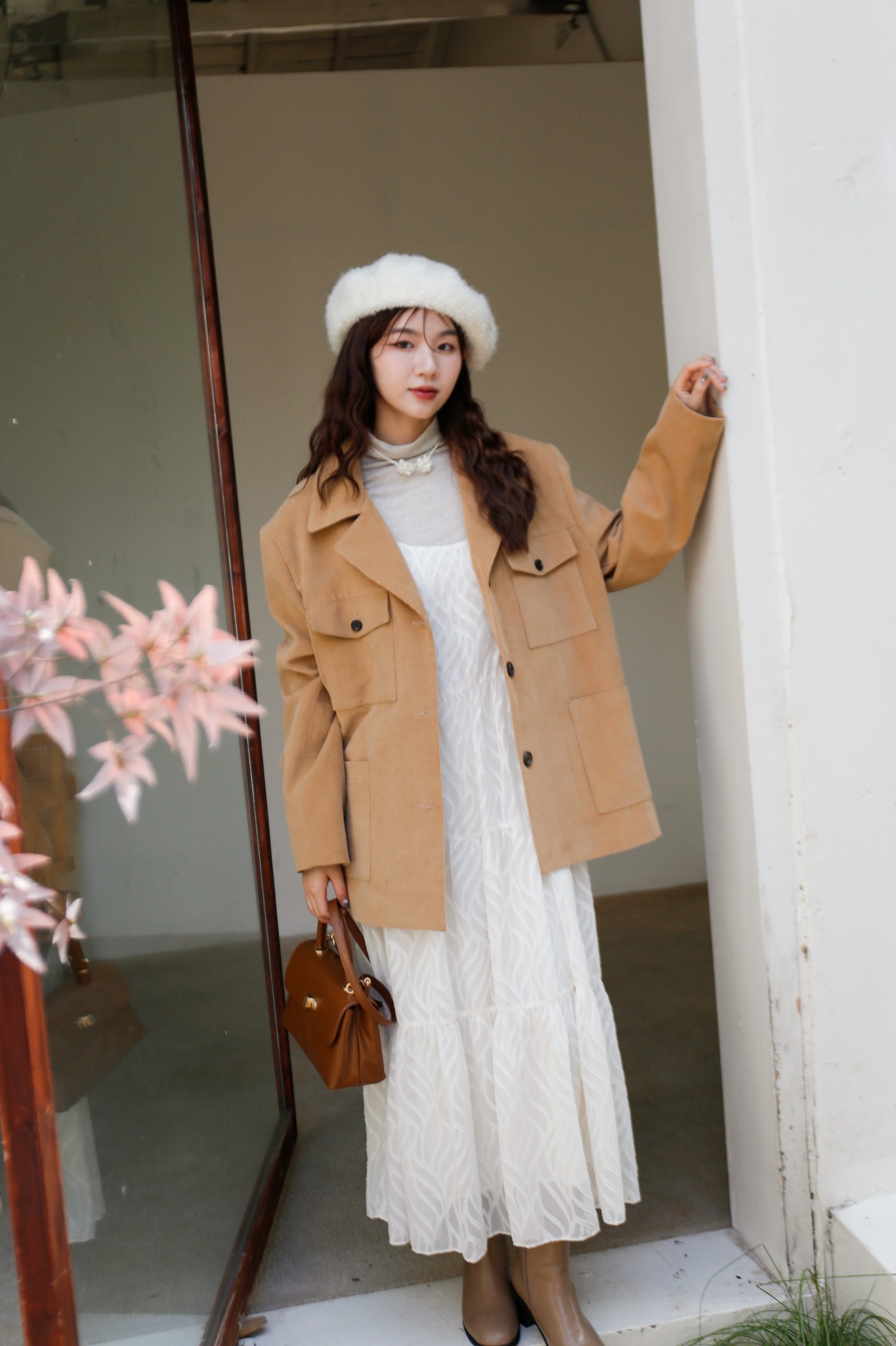 BS麥比絨面西裝外套