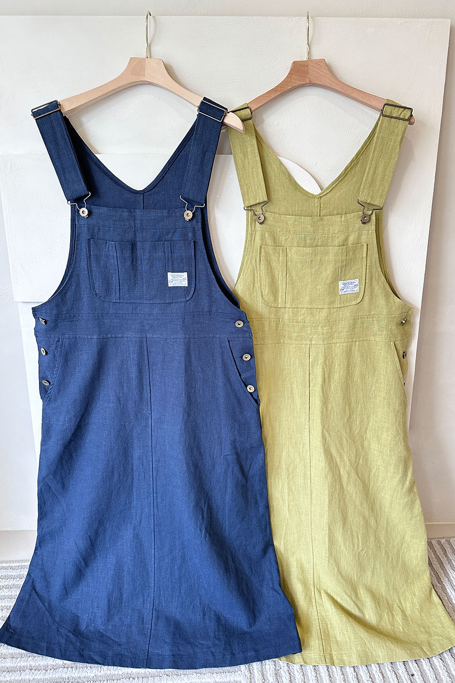 BS布標吊帶洋裝(兩色)