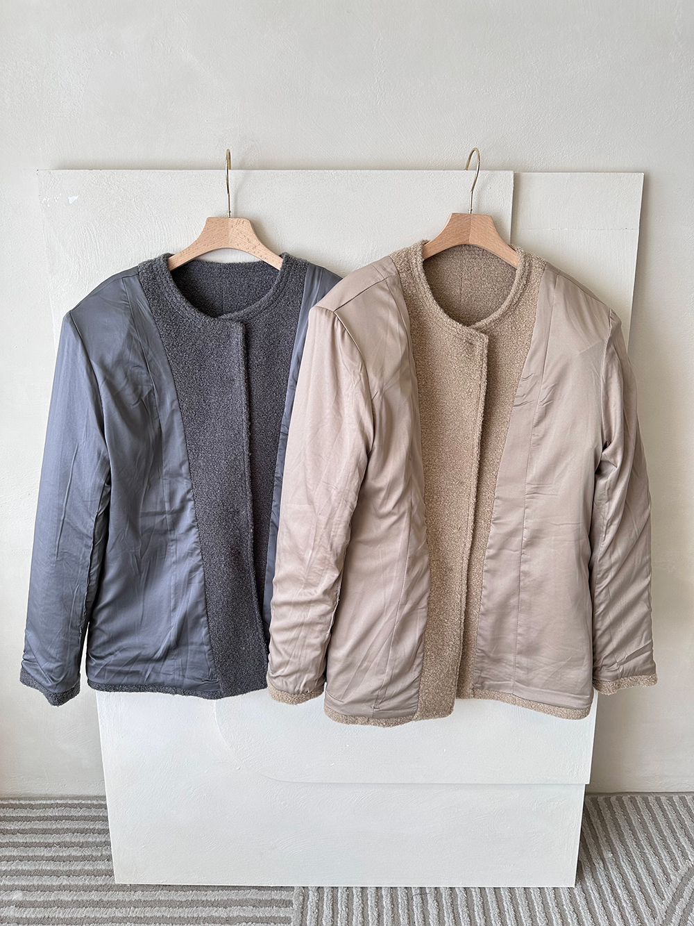 BS小釦絨感西裝外套(兩色)