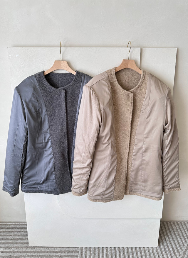 BS小釦絨感西裝外套(兩色)