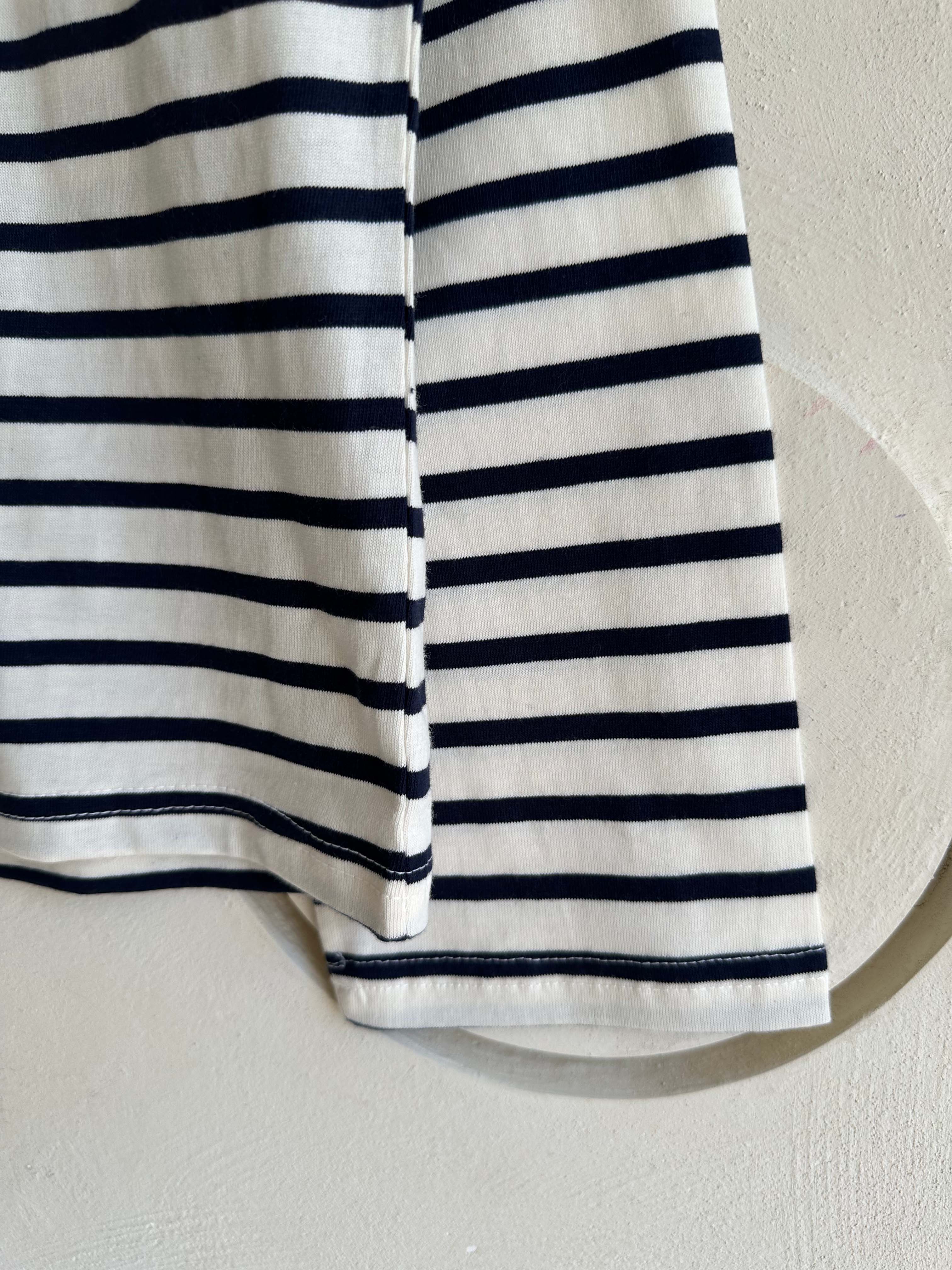 BS橫紋文字薄棉T