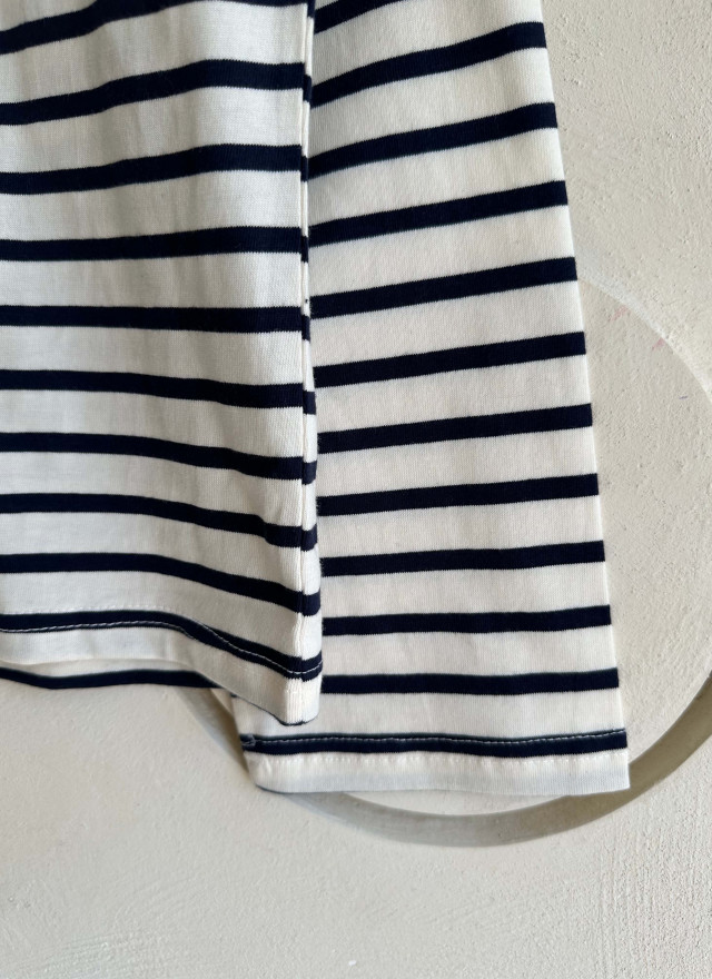 BS橫紋文字薄棉T