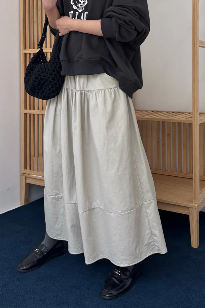 BS絨光層次長裙(兩色)