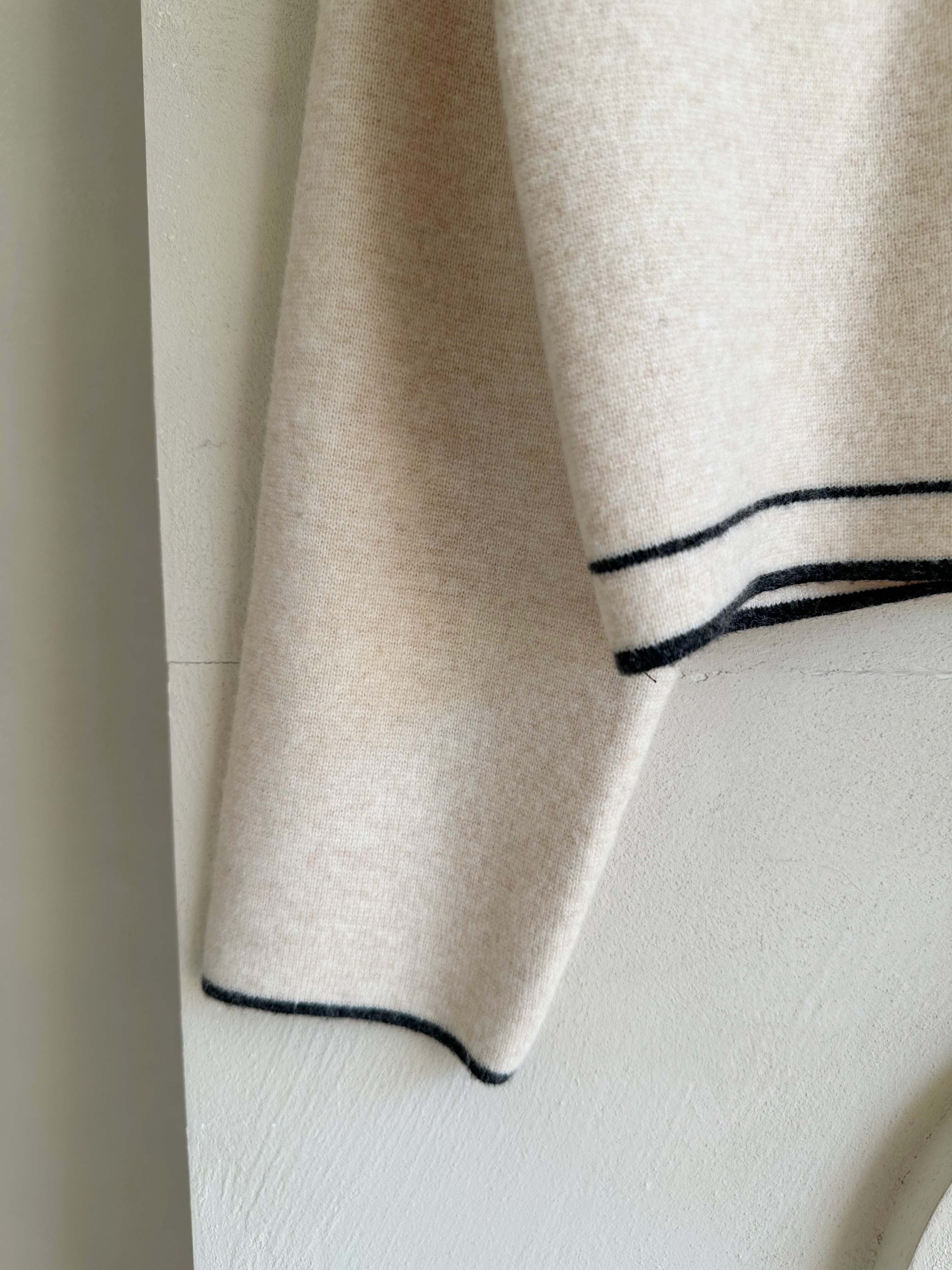 BS撞色小領針織外套(兩色)