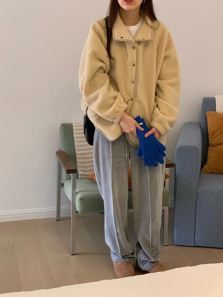BS立領抓毛絨外套(兩色)