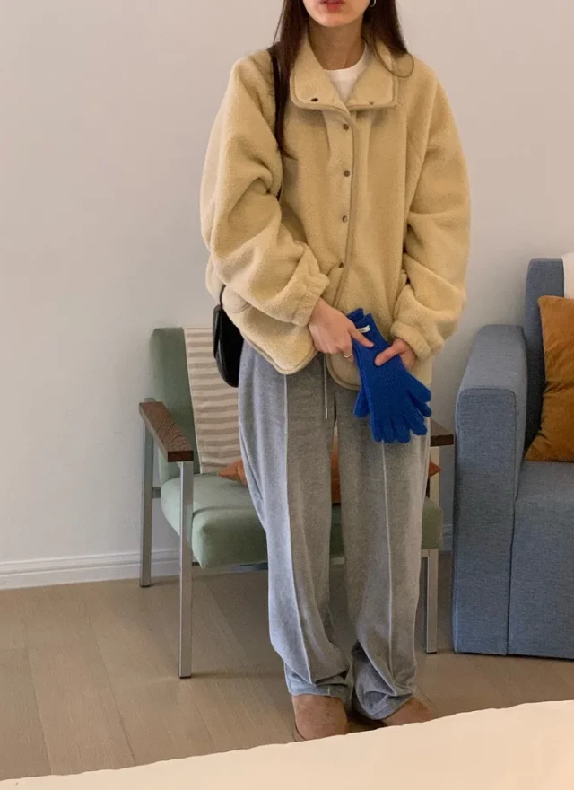 BS立領抓毛絨外套(兩色)