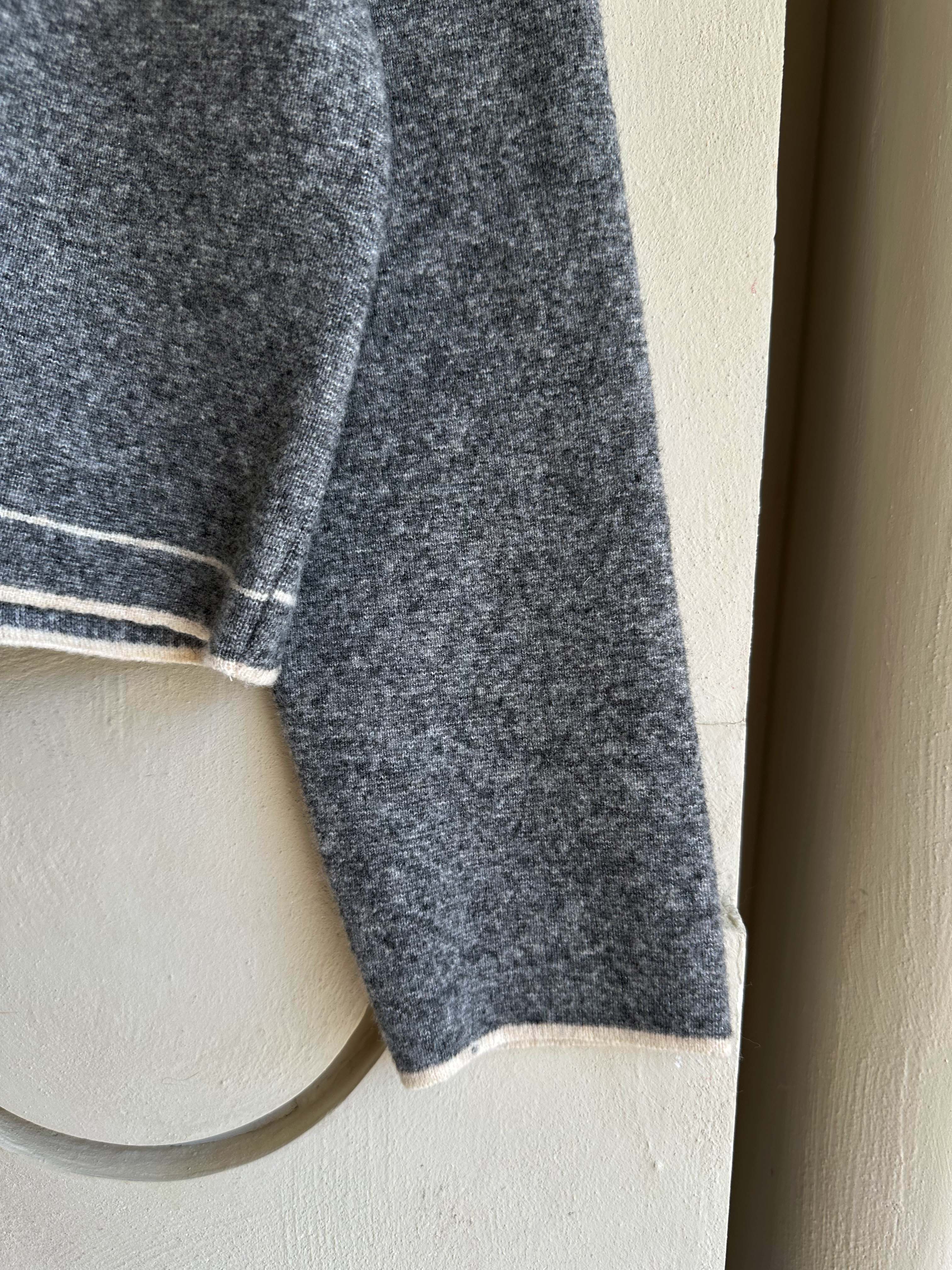 BS撞色小領針織外套(兩色)