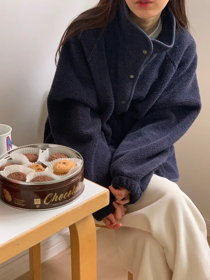 BS立領抓毛絨外套(兩色)