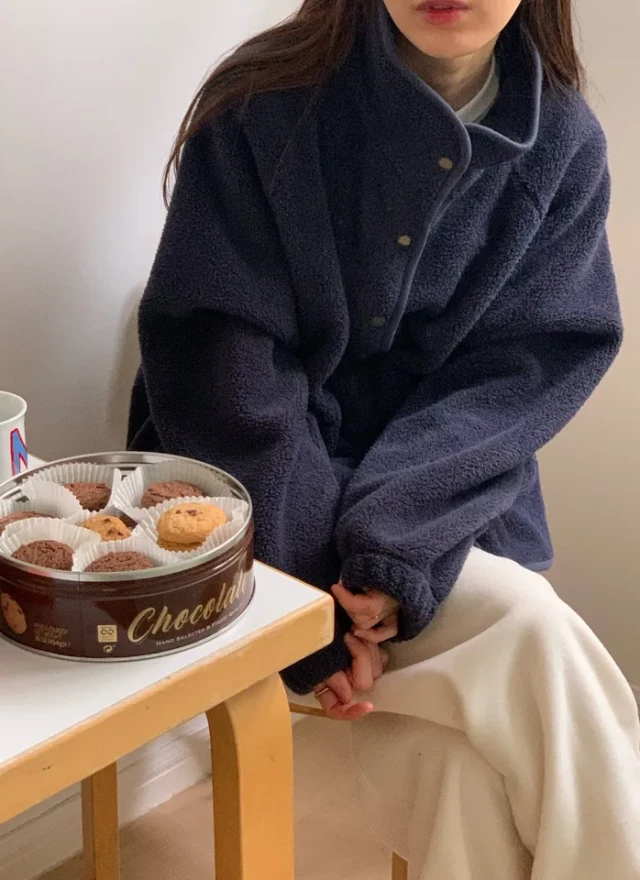 BS立領抓毛絨外套(兩色)