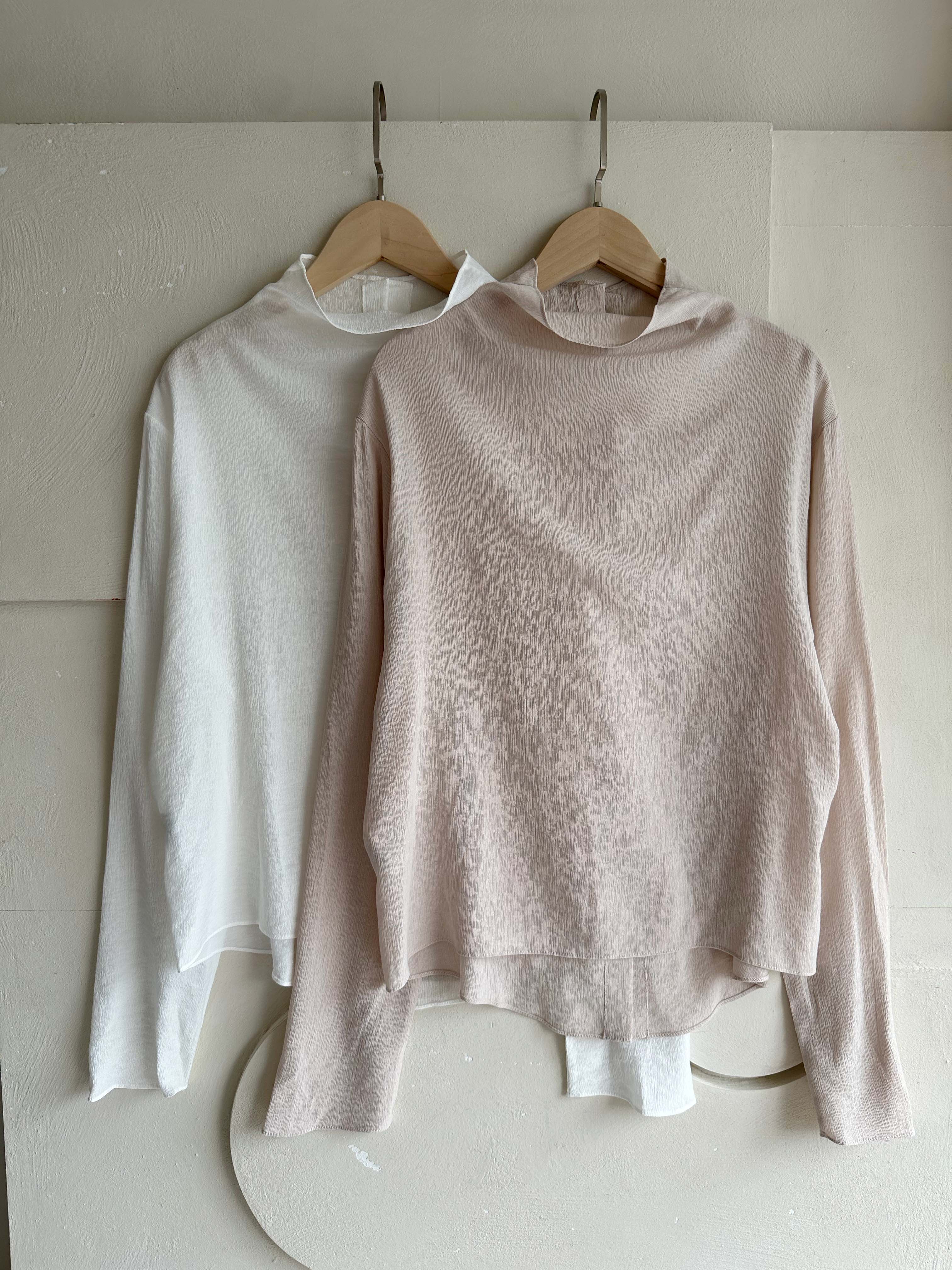 BS微領柔紗襯衫(兩色)