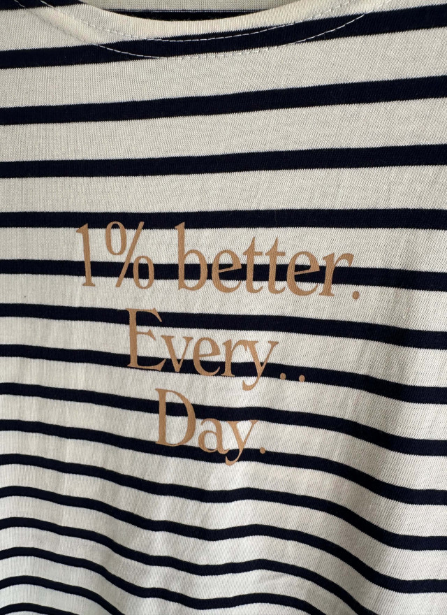 BS橫紋文字薄棉T