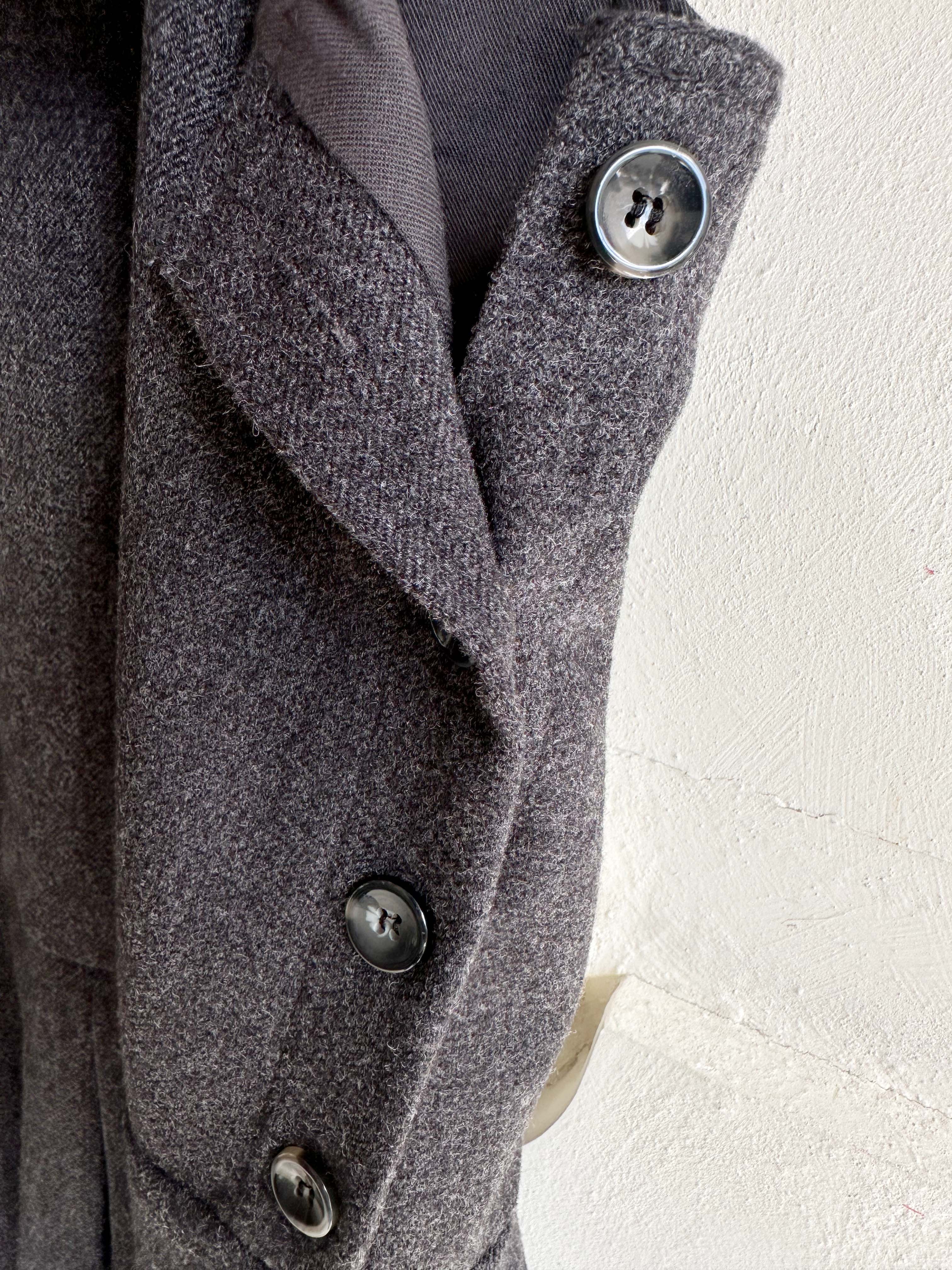 BS混織羊毛大V領洋裝(兩色)