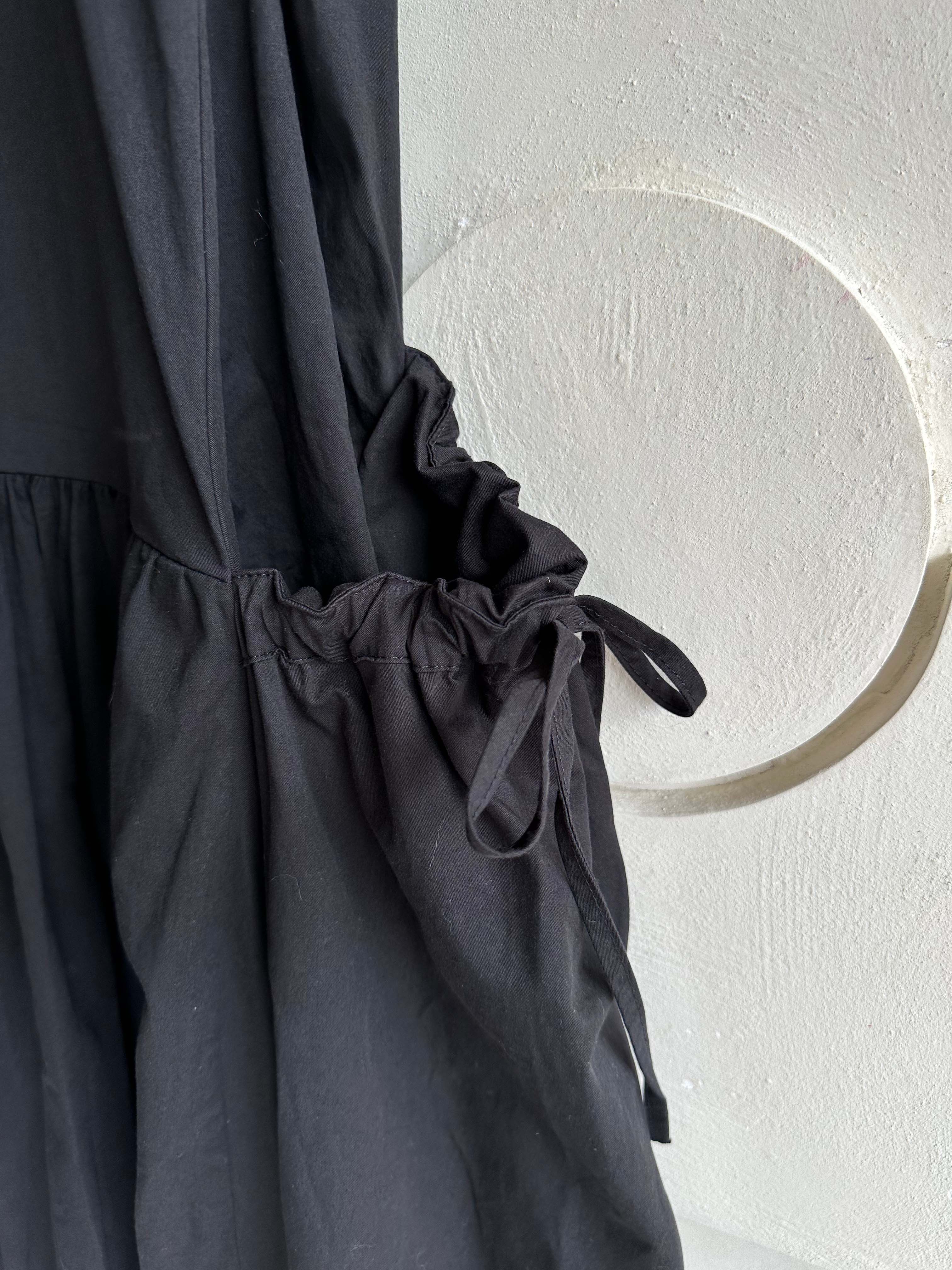 BS綁帶抽皺口袋洋裝