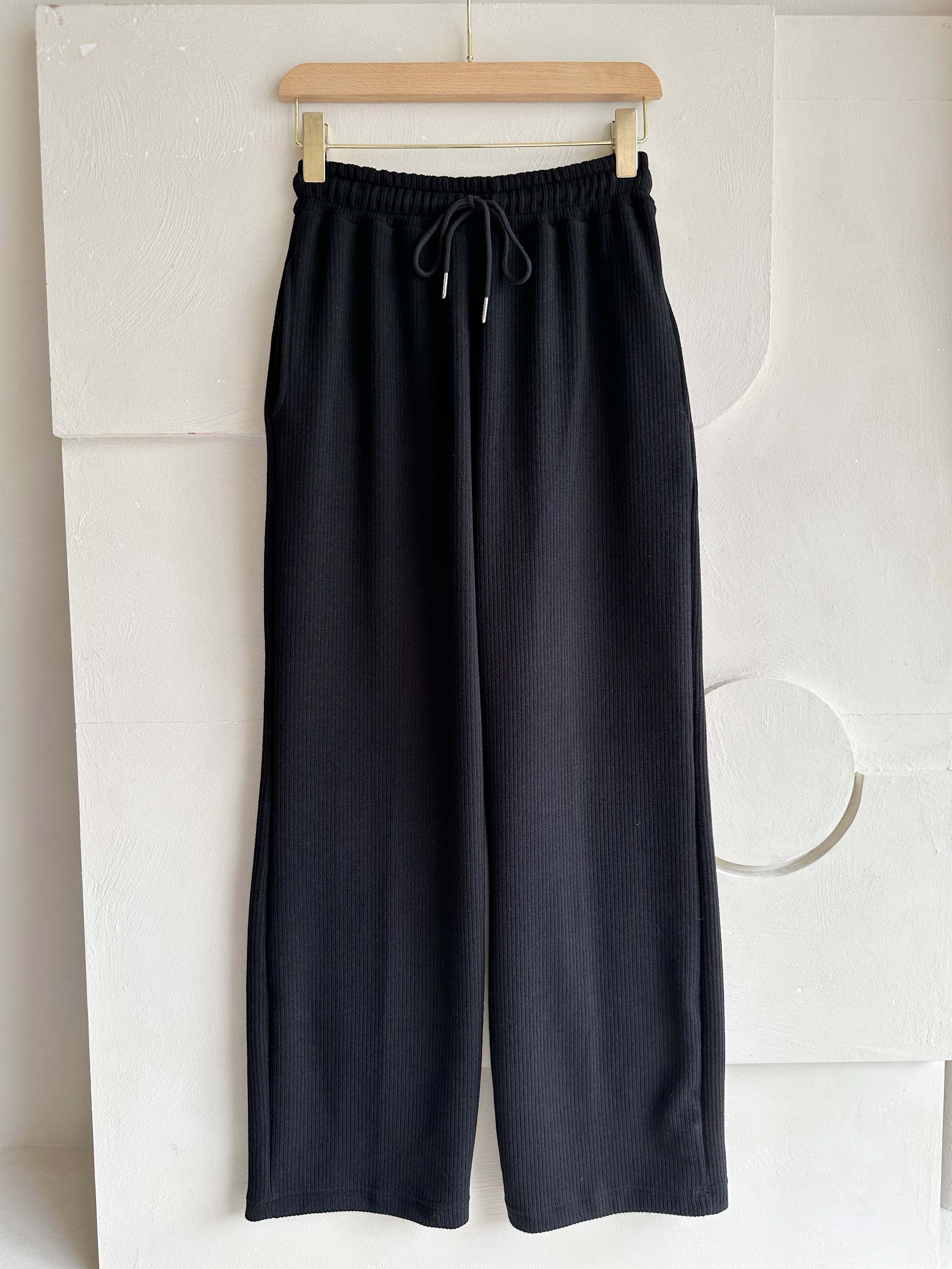 BS羅紋寬鬆長褲