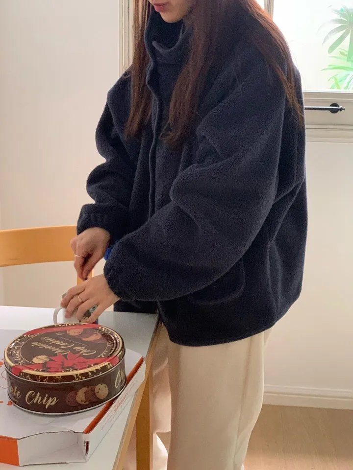 BS立領抓毛絨外套(兩色)