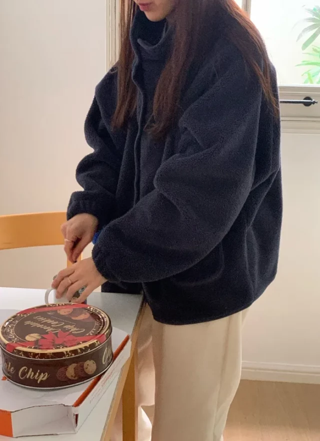 BS立領抓毛絨外套(兩色)