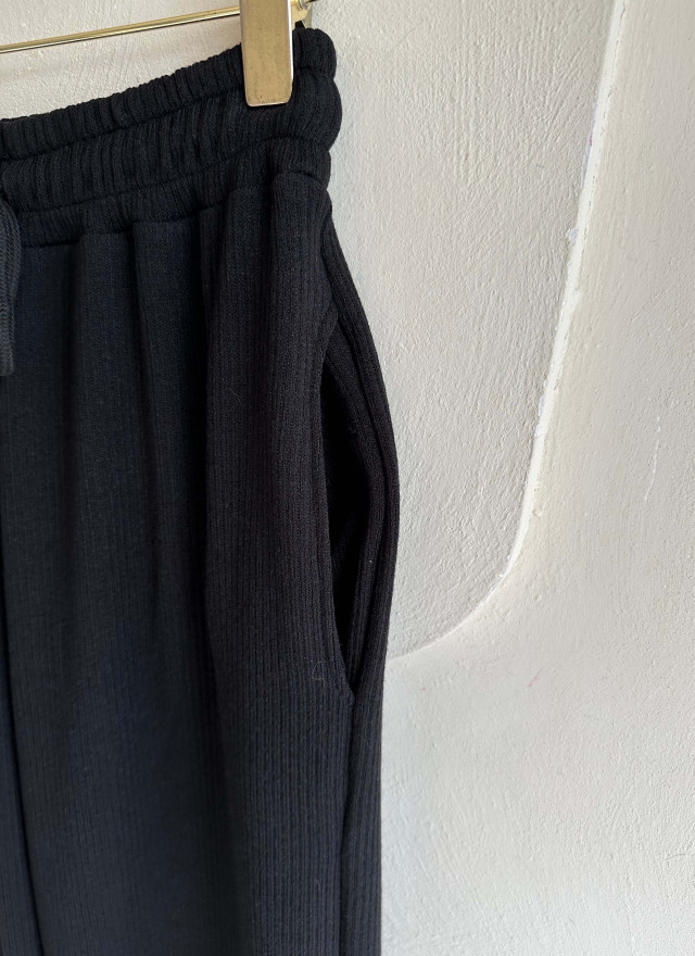 BS羅紋寬鬆長褲