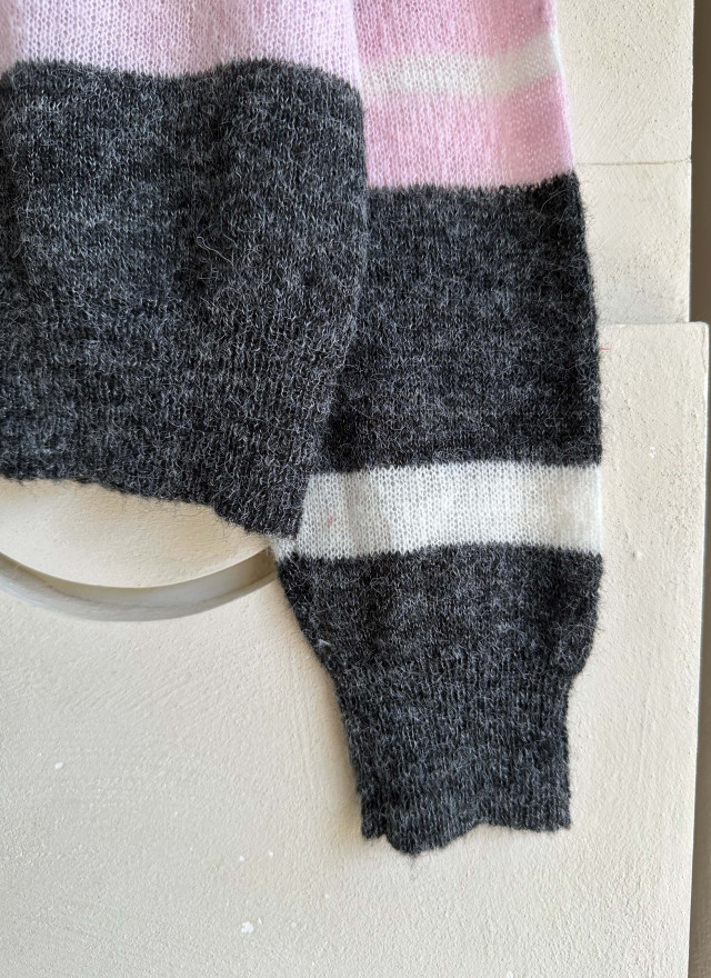 BS翻領條紋針織衫(兩色)