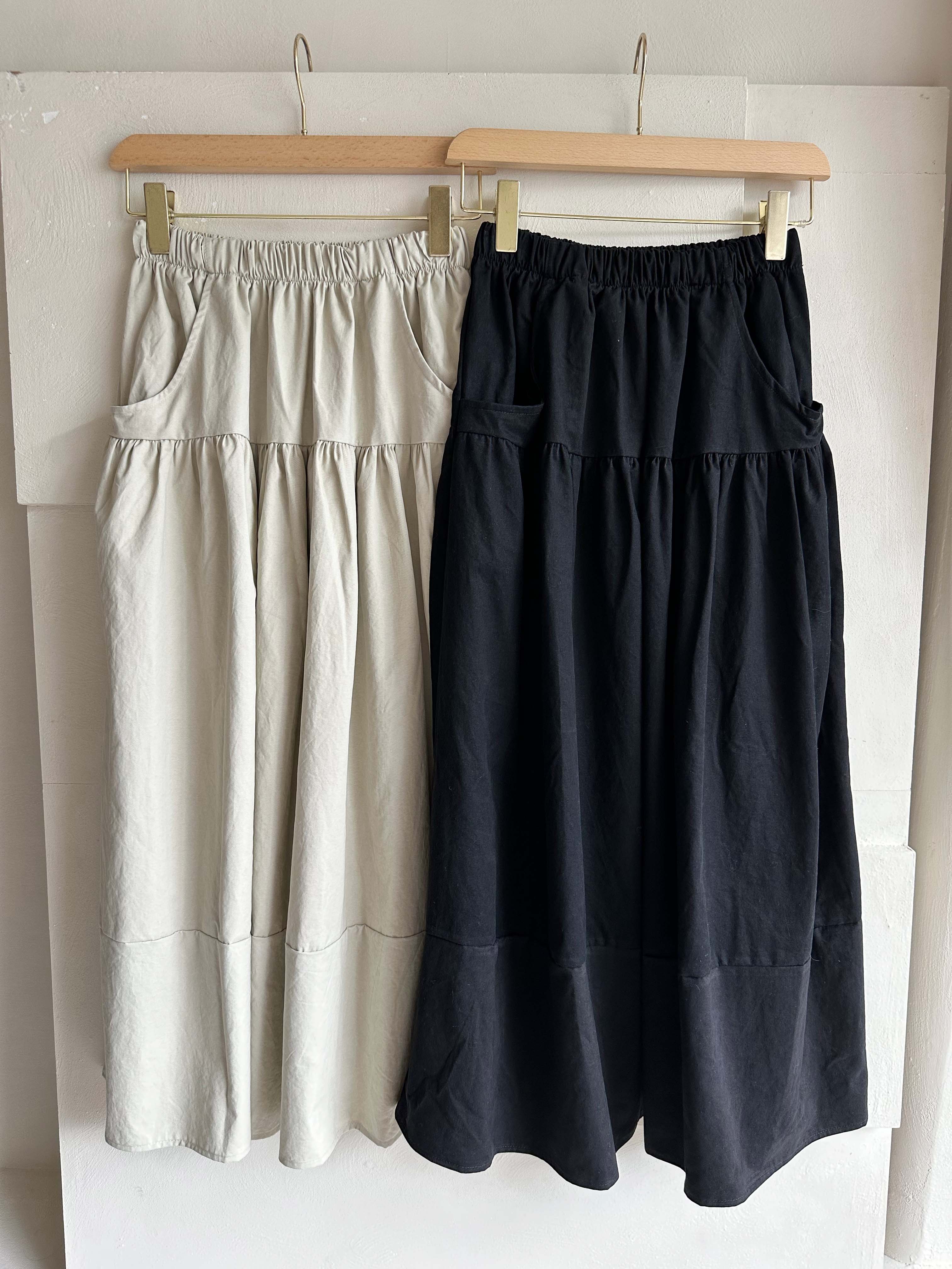 BS絨光層次長裙(兩色)