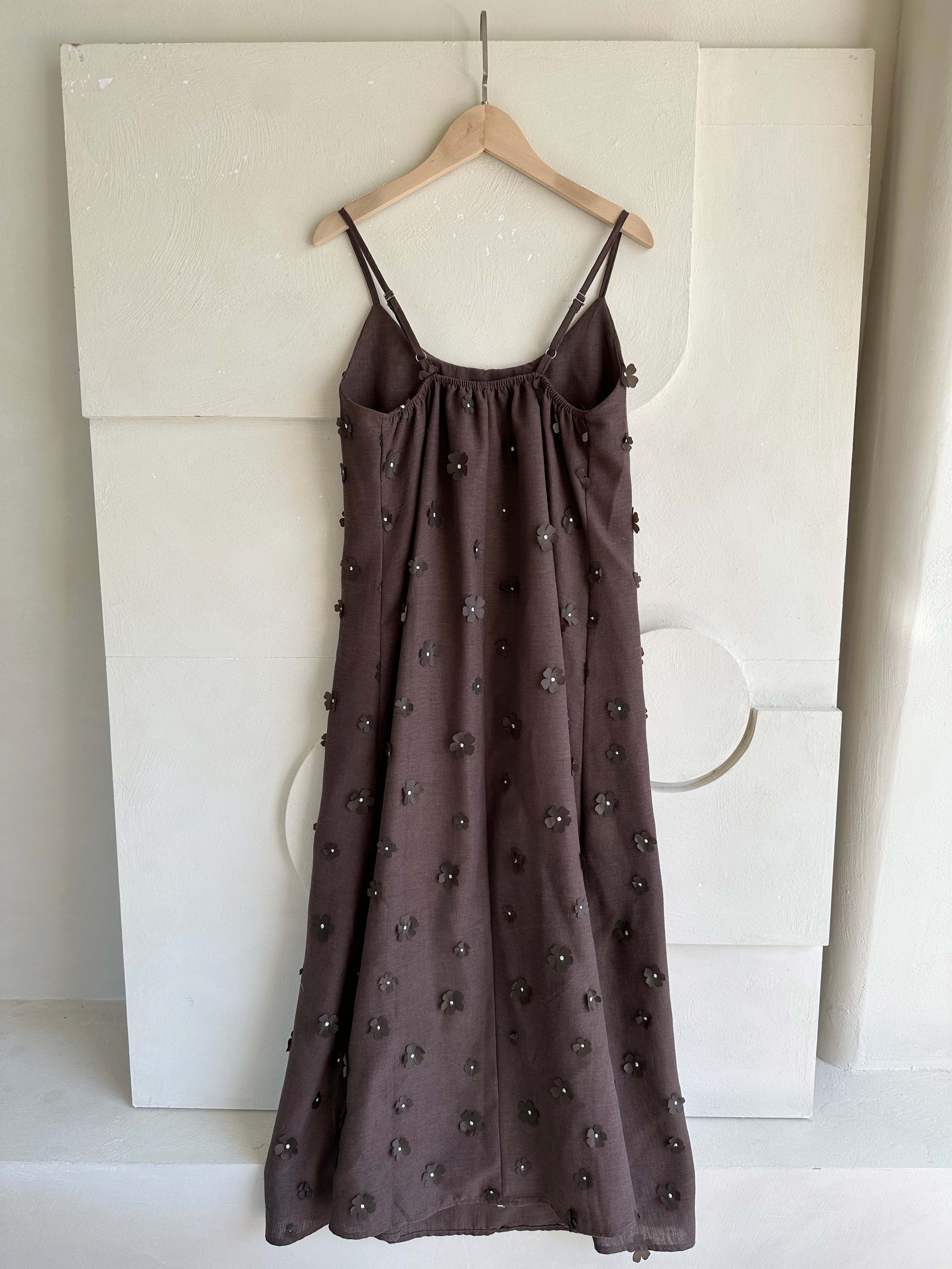 BS花語細肩立體洋裝