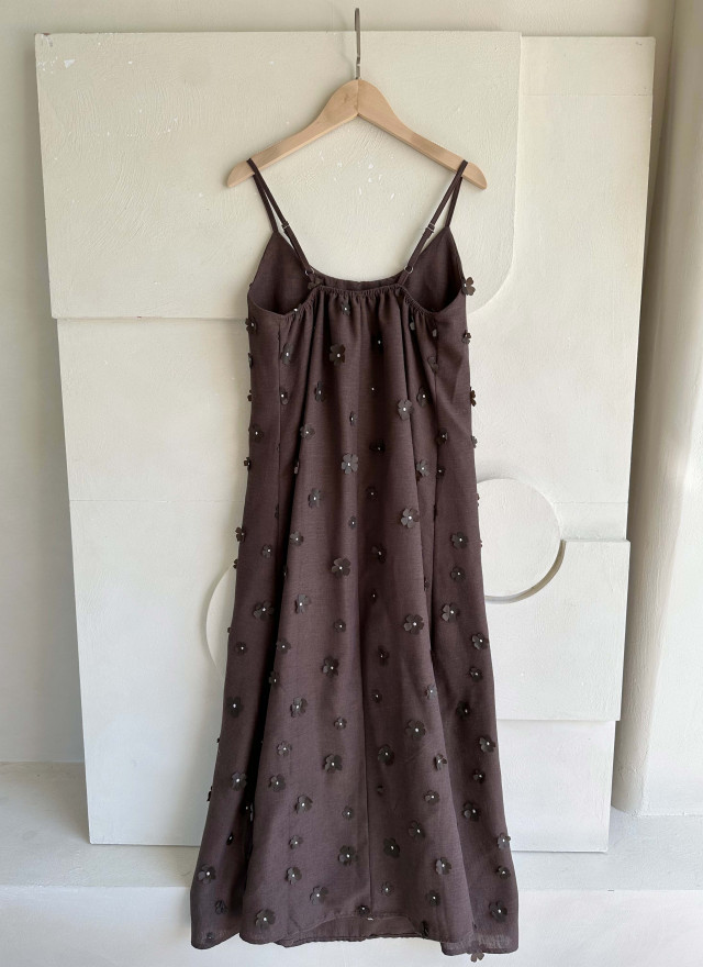 BS花語細肩立體洋裝