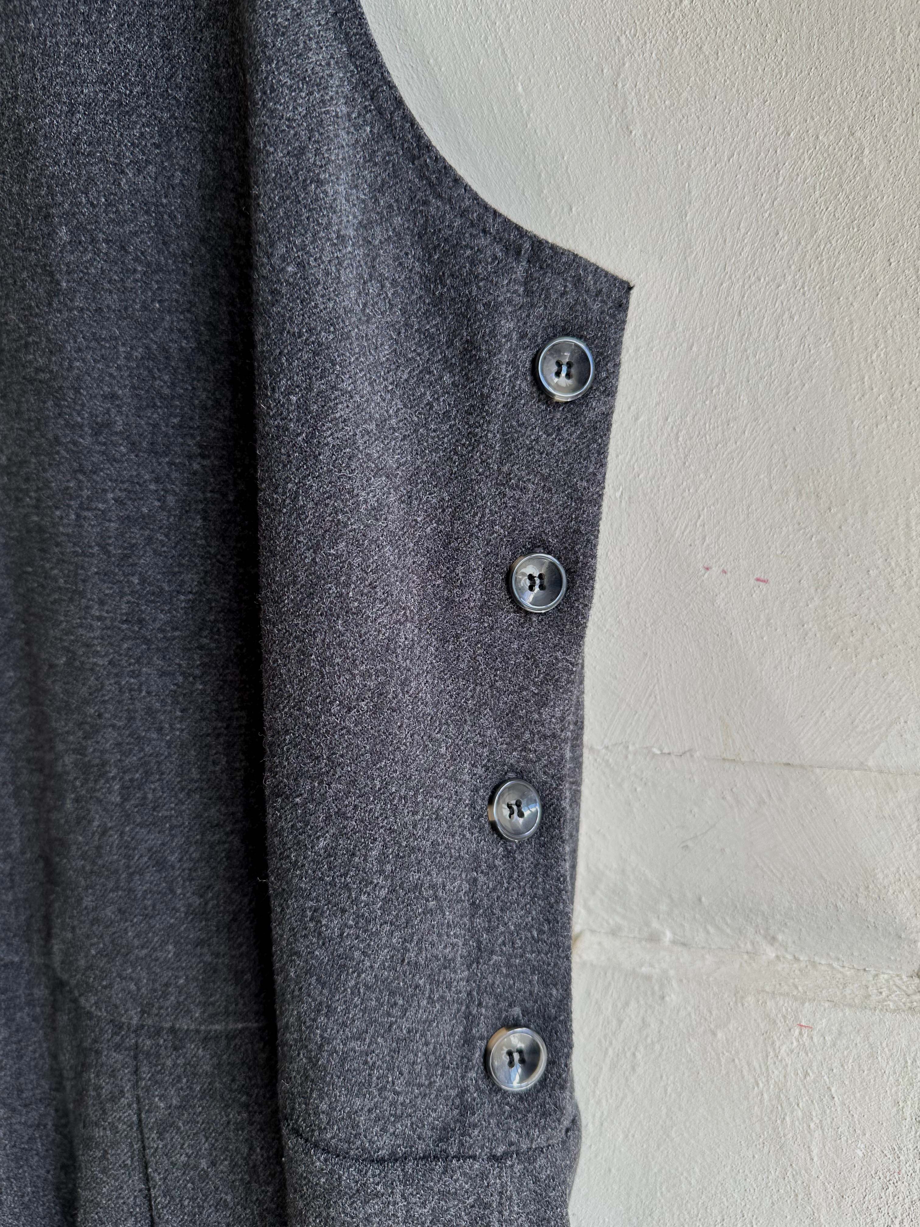 BS混織羊毛大V領洋裝(兩色)