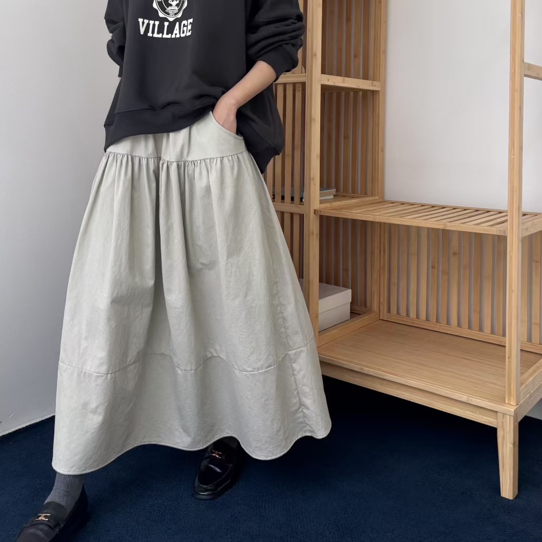 BS絨光層次長裙(兩色)