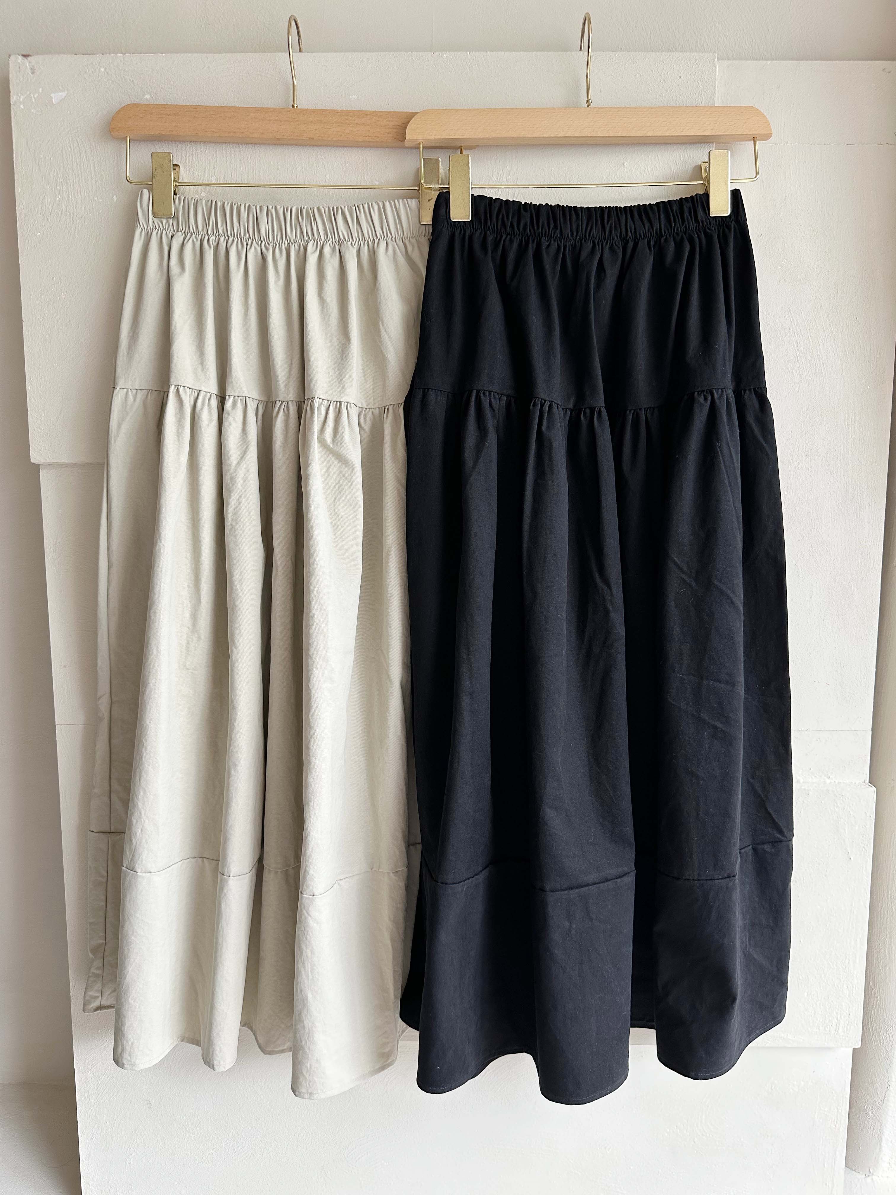 BS絨光層次長裙(兩色)