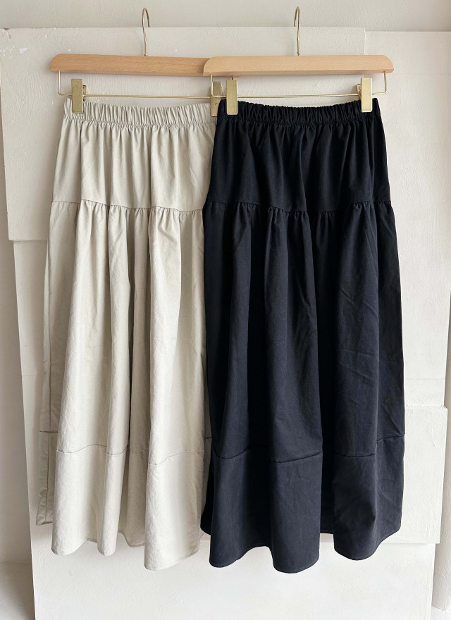 BS絨光層次長裙(兩色)