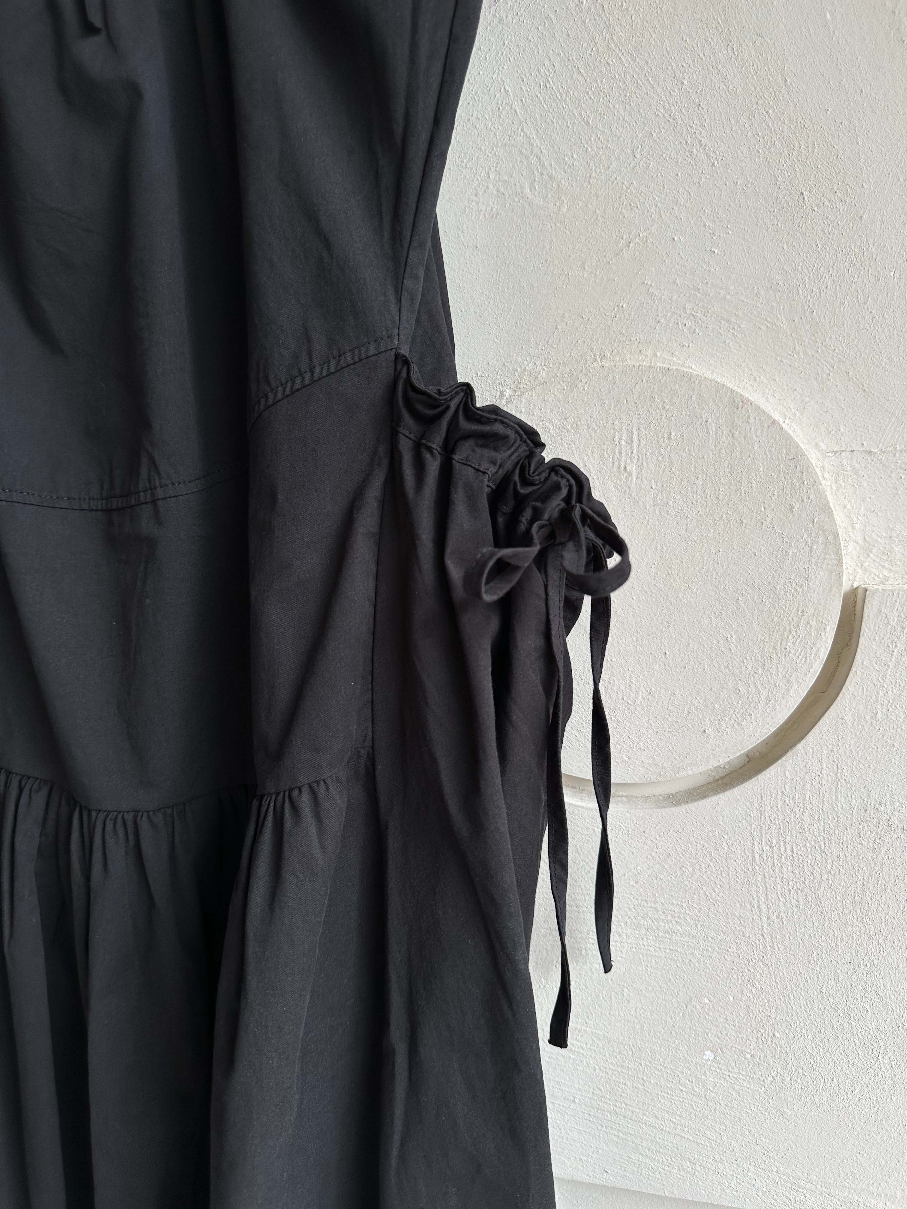 BS綁帶抽皺口袋洋裝