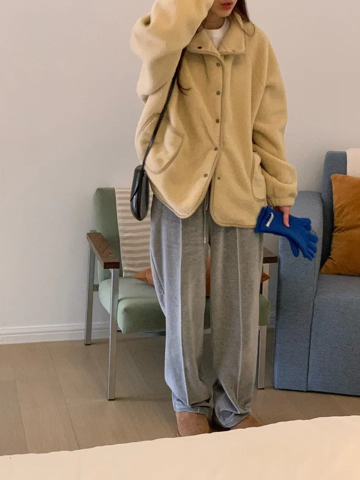 BS立領抓毛絨外套(兩色)