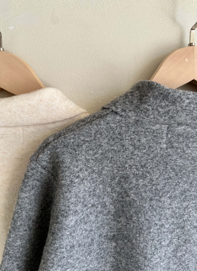 BS撞色小領針織外套(兩色)