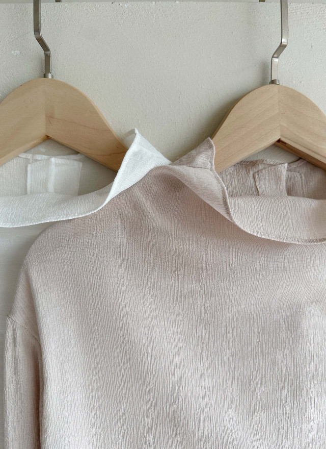 BS微領柔紗襯衫(兩色)