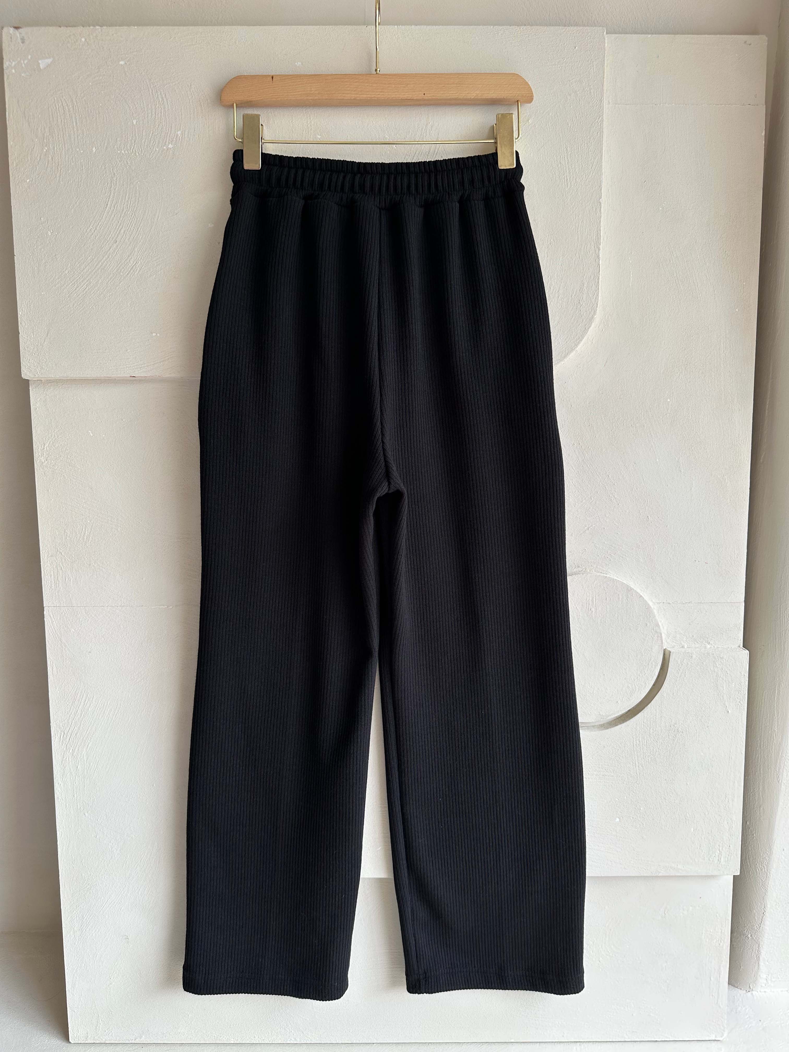 BS羅紋寬鬆長褲