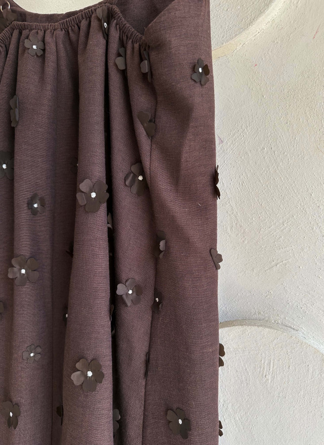 BS花語細肩立體洋裝