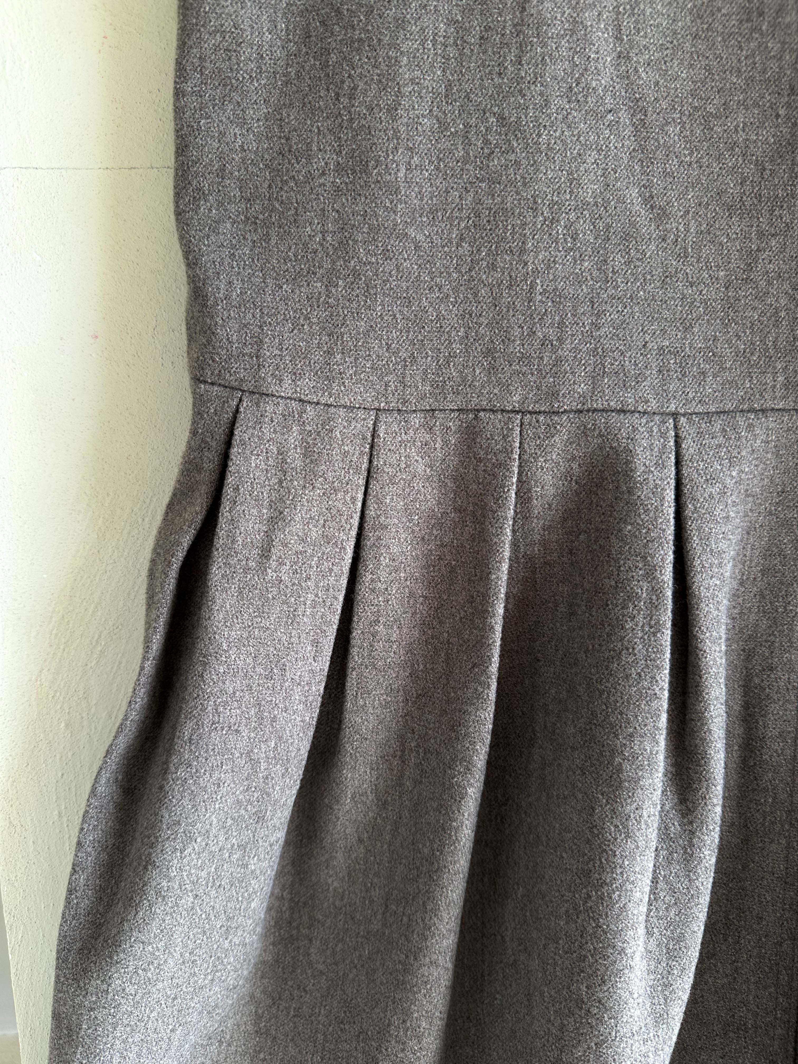 BS混織羊毛大V領洋裝(兩色)