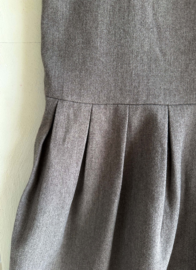 BS混織羊毛大V領洋裝(兩色)