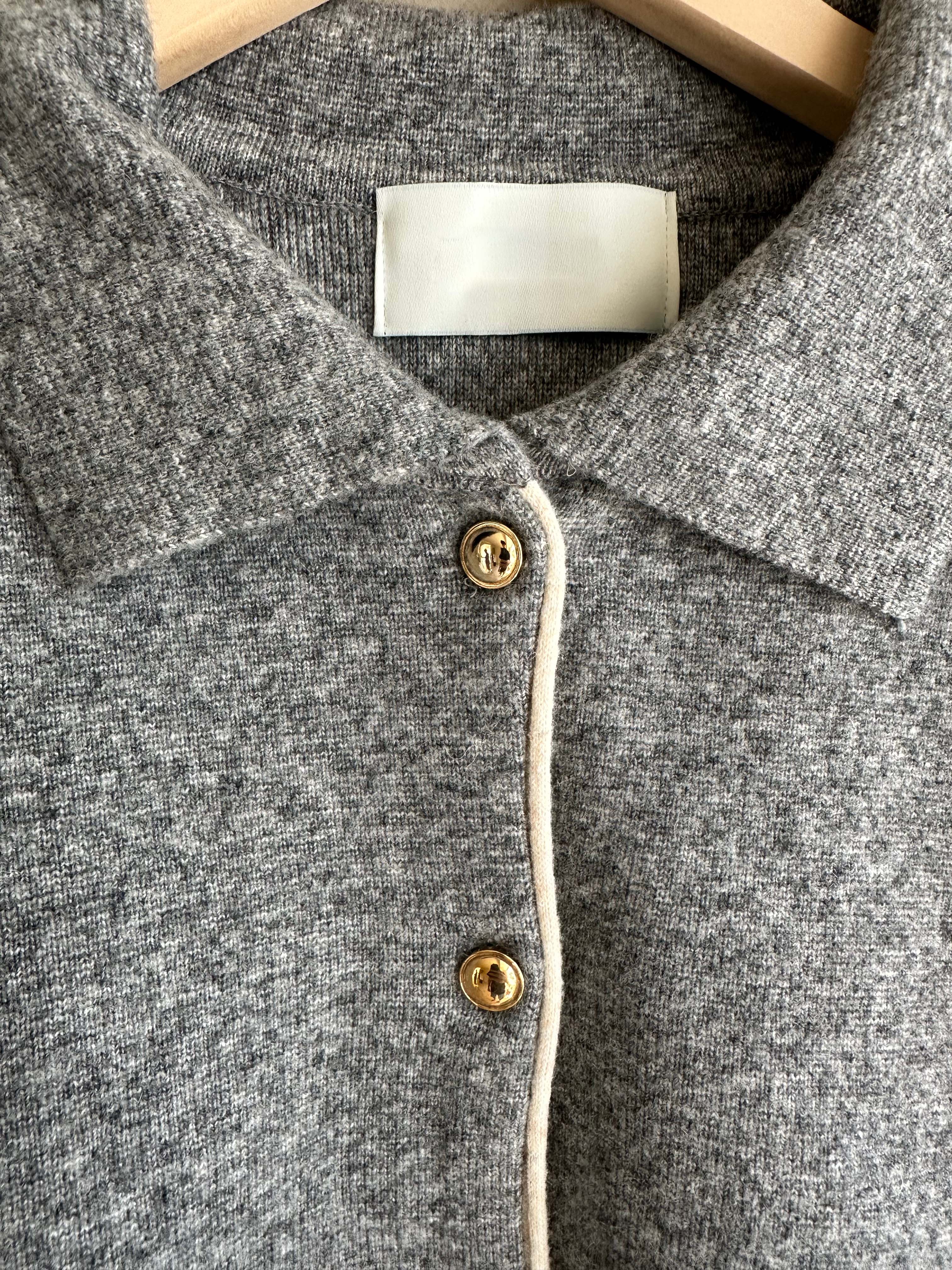 BS撞色小領針織外套(兩色)