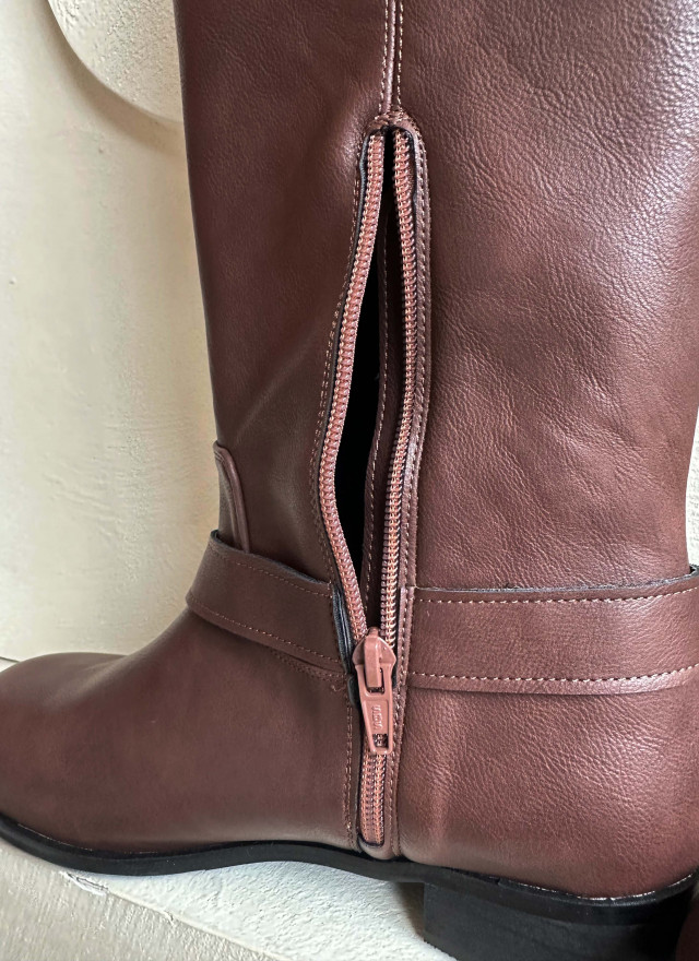 BS波希釦環咖啡長靴 (特殊代購)