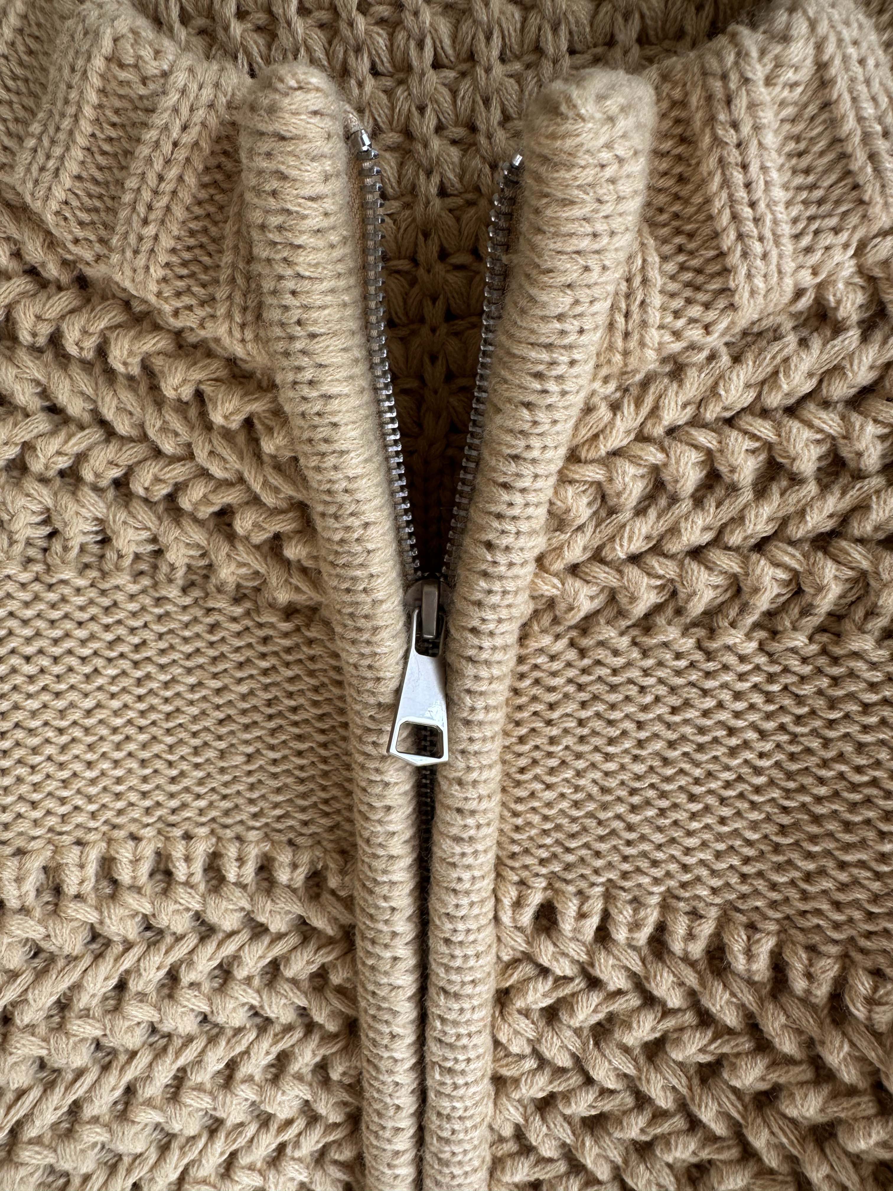 BS立體織紋拉鍊針織衫