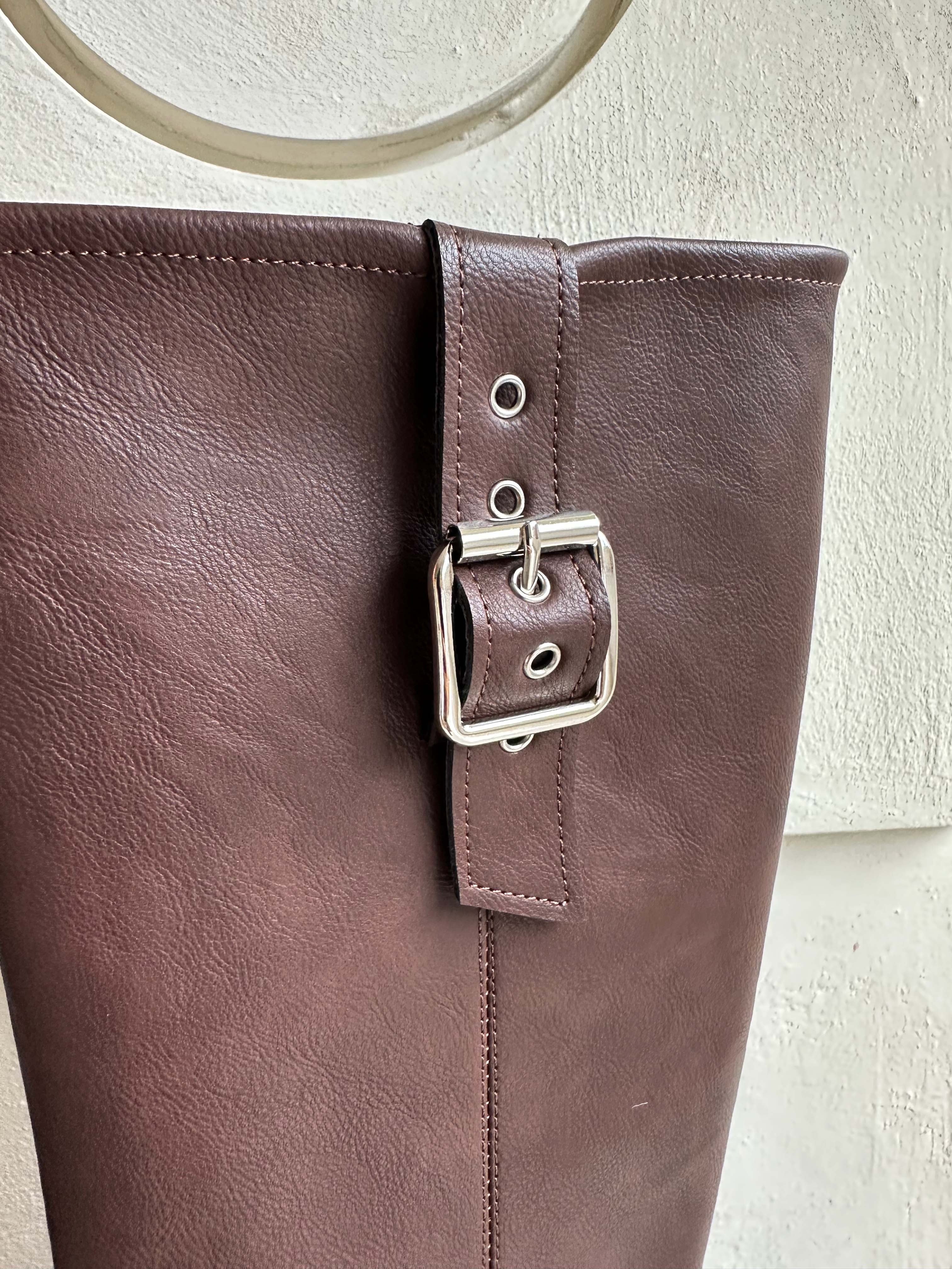 BS波希釦環咖啡長靴 (特殊代購)