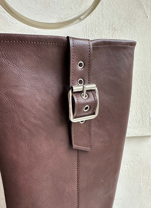 BS波希釦環咖啡長靴 (特殊代購)